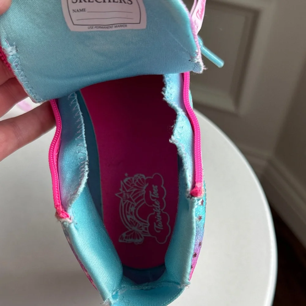 Sketchers Twinkle Toes Colorful Kids High-Top Sneakers Size US 1.5 - Picture 12 of 12